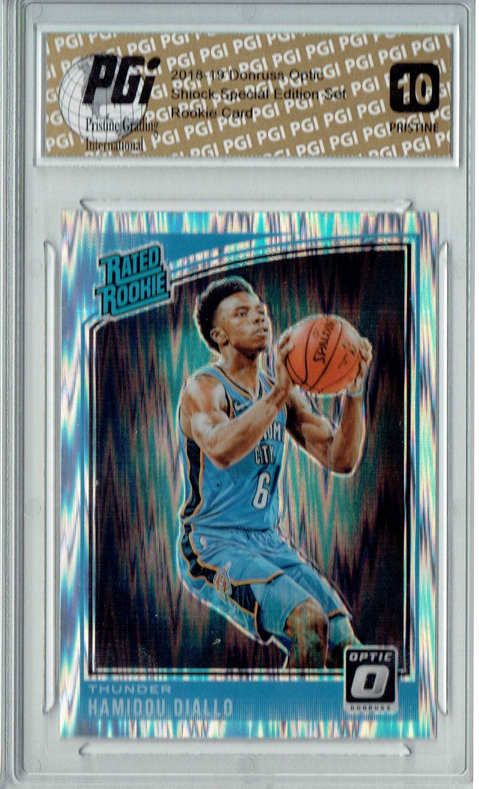 Hamidou Diallo 2018 Donruss Optic Shock #171 PGI 10 Graded Rookie Card - Perfect for NBA Collectors and Sports Memorabilia Enthusiasts