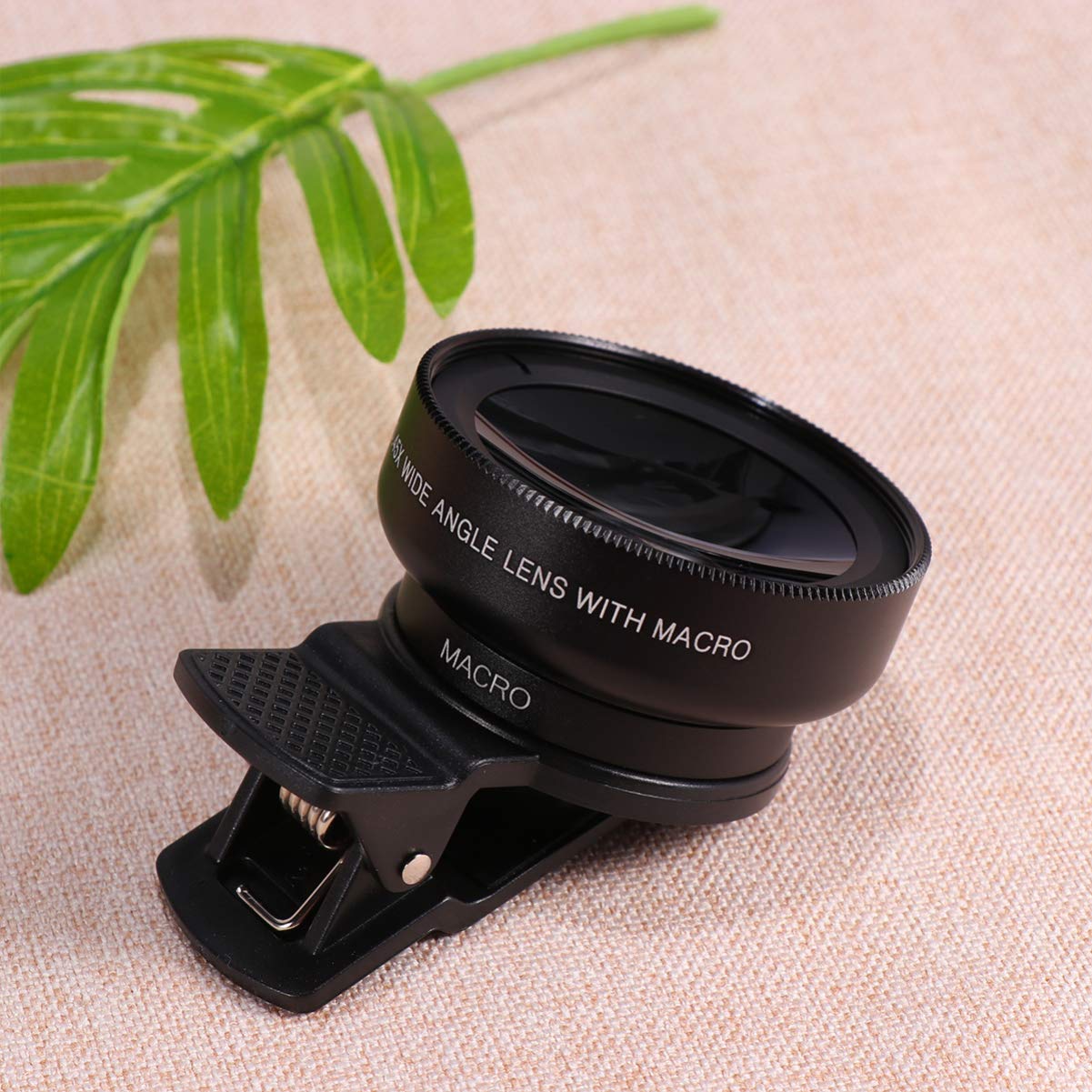 2-in-1 Macro & Wide Angle Lens Kit (0.45x) - Universal Smartphone Camera Lens Attachment for iPhone & Android - Black Phone Camera Accessories for Photography, Vlogging & Close-up Shots