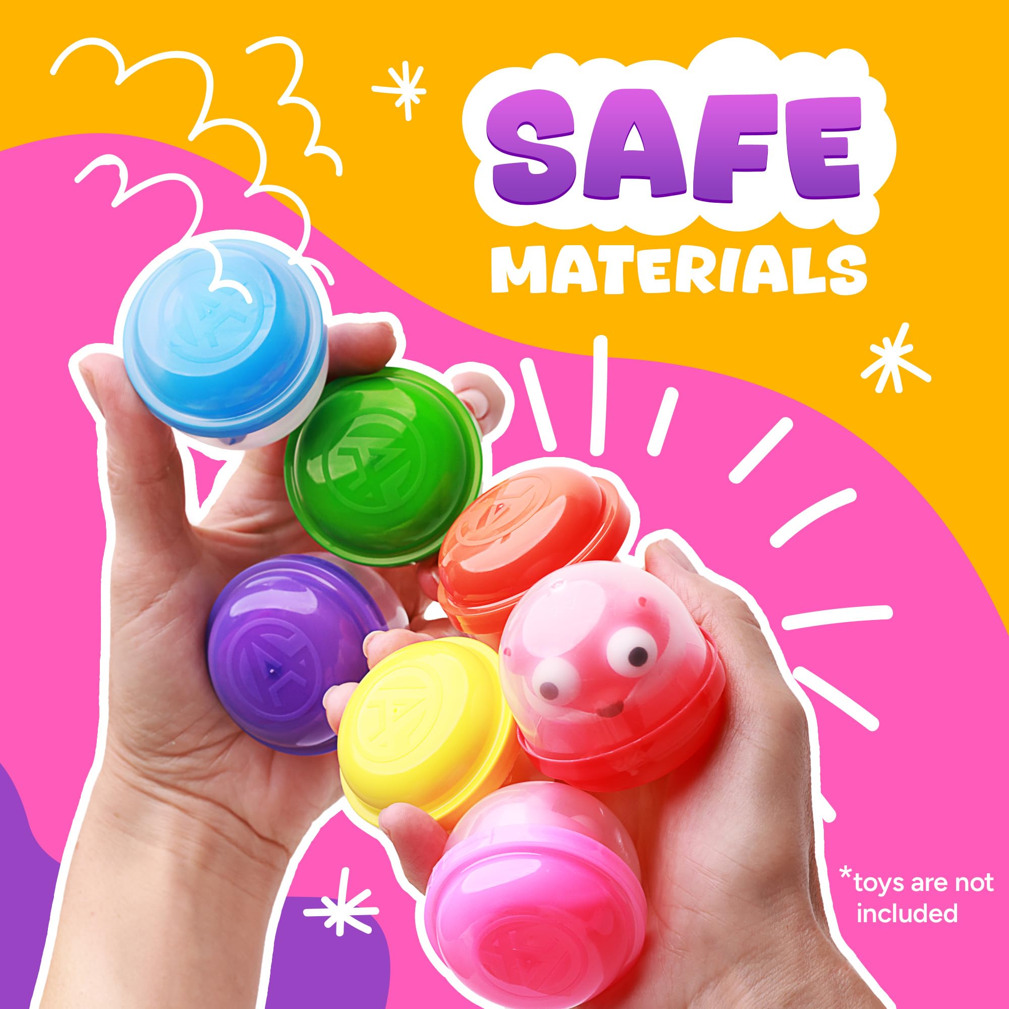 500pcs 2 Inch Translucent Acorn Capsules for Gumball Vending Machine - Bulk Empty Party Favor Containers, DIY Craft Supplies - Perfect for Easter Basket Stuffers, Pinata Fillers & Gift Packaging