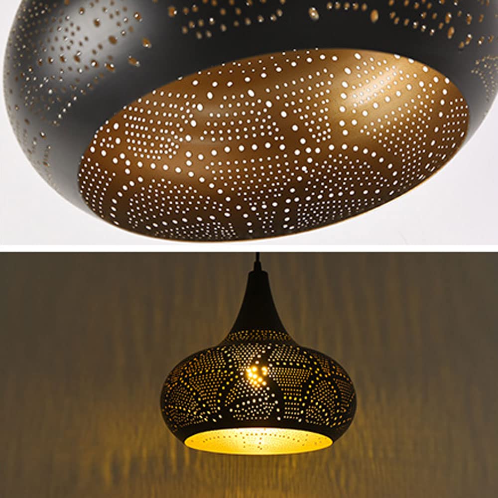 Industrial Style Black Frosted Iron Pendant Light - Adjustable Hanging Wire Chandelier for Restaurant, Farmhouse & Hot Pot Dining - Easy to Install Ceiling Lighting Fixture
