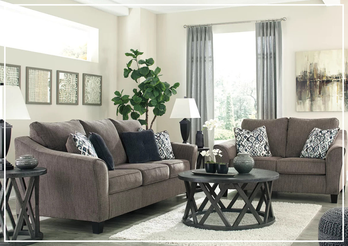 Gio Italia Naldini Sleeper Sofa in Slate Brown - Convertible 3-Seater Couch Bed for Small Spaces & Guest Rooms