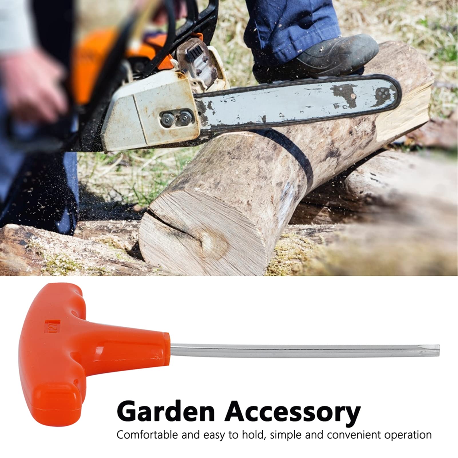 Premium T27 Garden Screwdriver with Ergonomic T-Shaped Handle - Durable Iron & Plastic Construction for Gardening Tools - Perfect for Outdoor Maintenance, DIY Projects, and Home Improvement Tasks