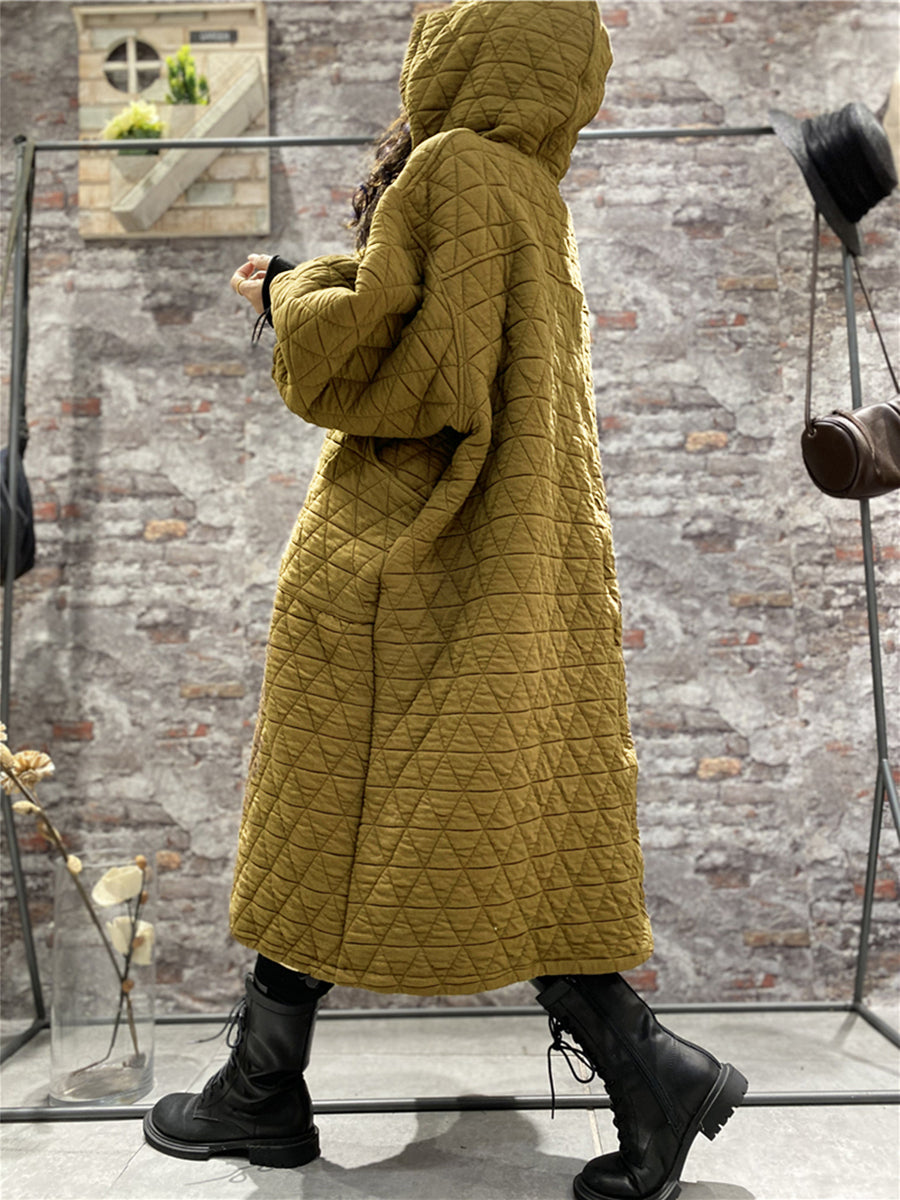 Plus Size Winter Hooded Puffer Dress for Women - Warm & Stylish Cold Weather Outfit for Casual Wear & Outdoor Activities