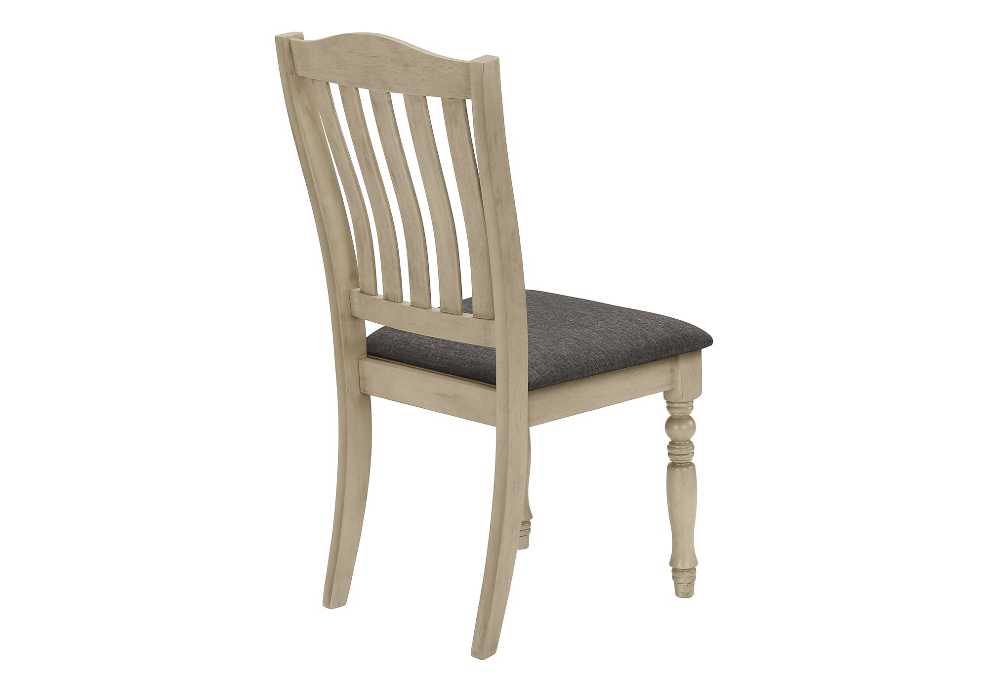 Antique Grey Upholstered Dining Chairs Set of 2 - 39