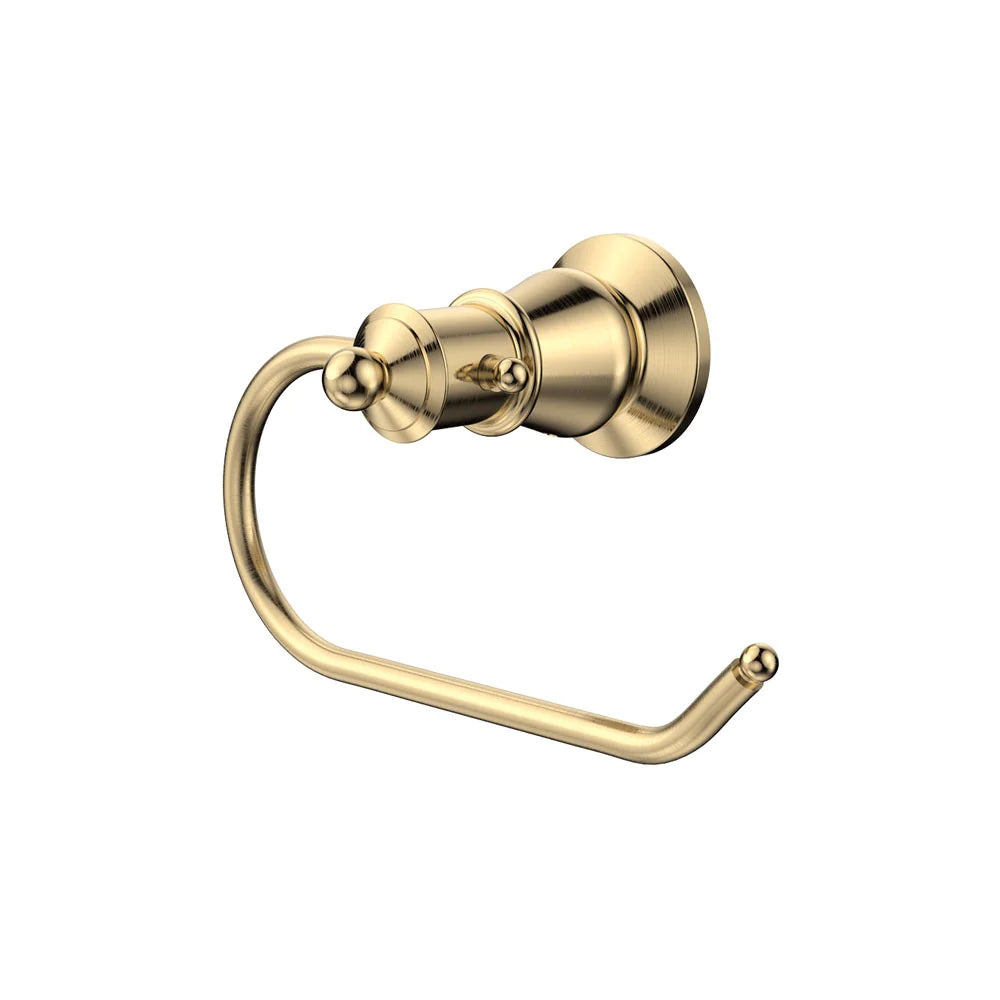 Fienza 81003UB Lillian Toilet Paper Holder in Urban Brass Finish - Modern Bathroom Accessory for Home & Office Decor