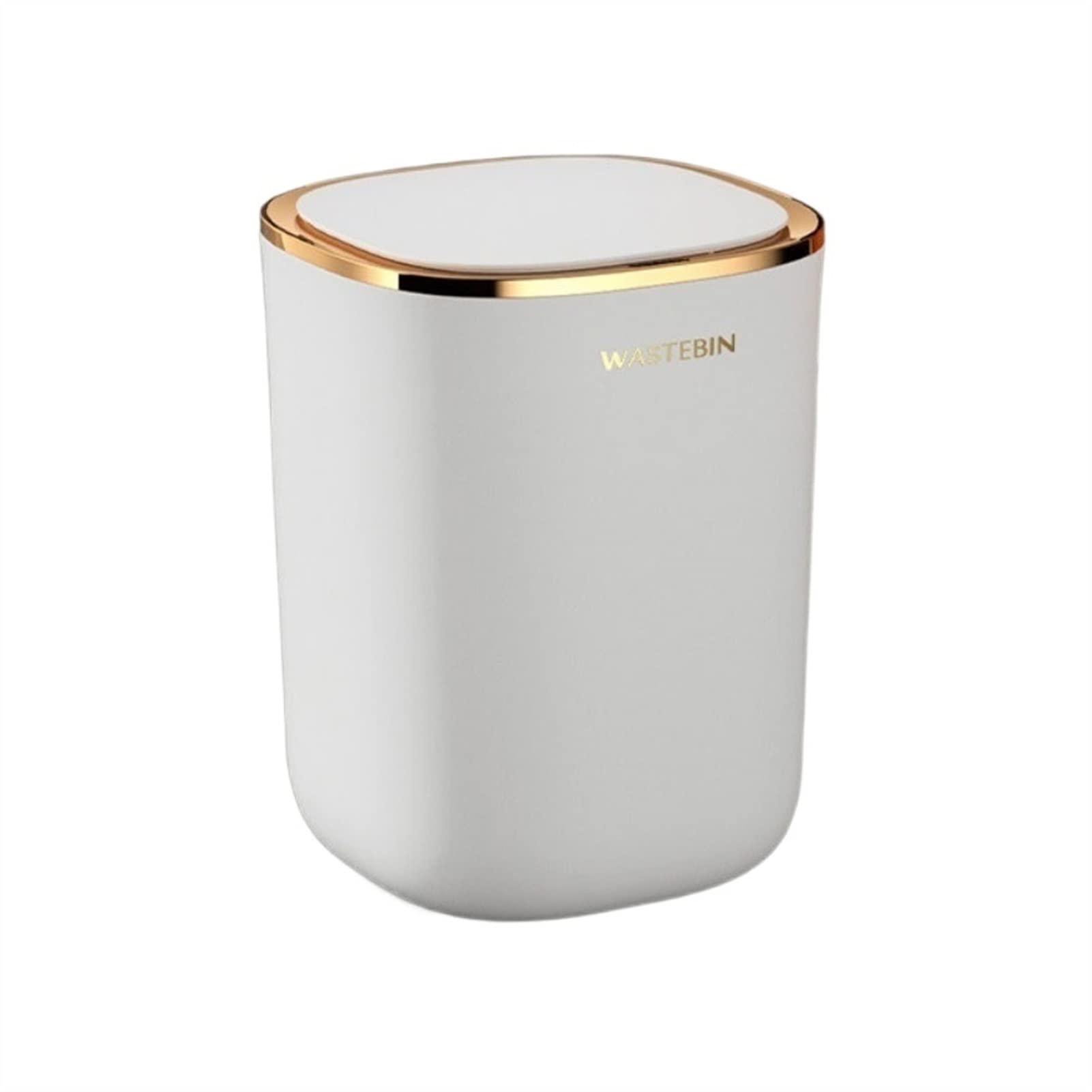 TOMYEUS 12L Automatic Sensor Trash Can with Lid - Smart Motion Sensor Garbage Bin for Kitchen, Bathroom & Office - Waterproof Waste Basket (White) | Hands-Free Convenience for Cooking, Cleaning & Hygiene