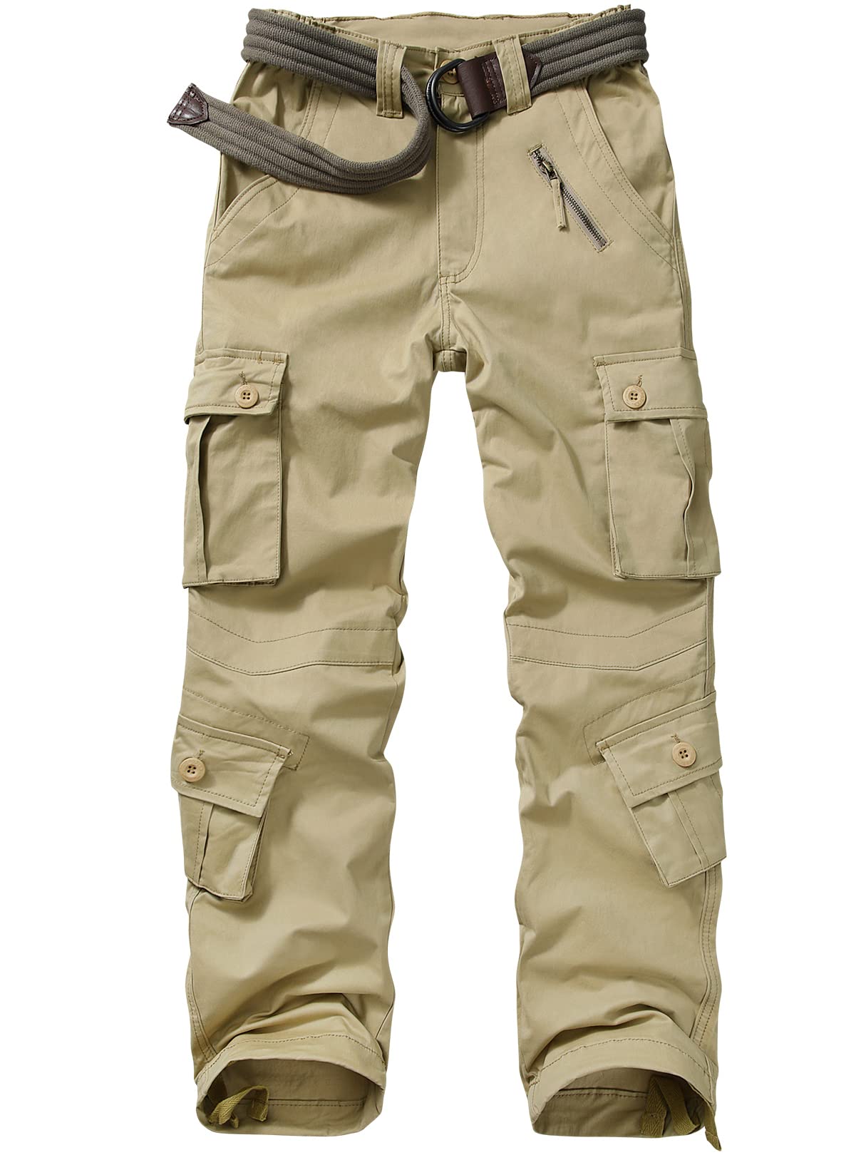 Alfiudad Women's Cargo Pants with Multiple Pockets - Casual Military Tactical Hiking Work Pants for Outdoor Adventures, Hiking & Everyday Wear