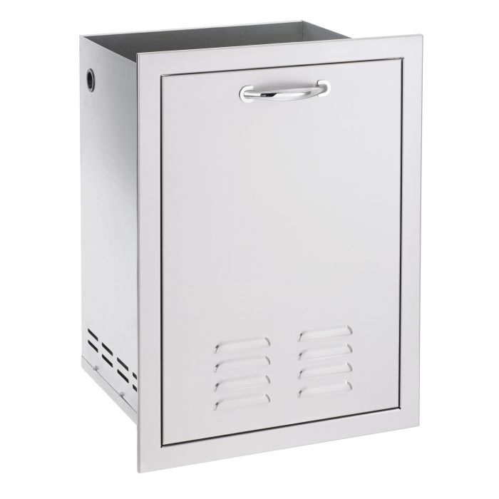 Summerset 20 20x27 Inch 2 Bin Trash and Recycling Drawer - Stainless Steel Pull-Out Cabinet Organizer for Kitchen, Bathroom, or Office Waste Management