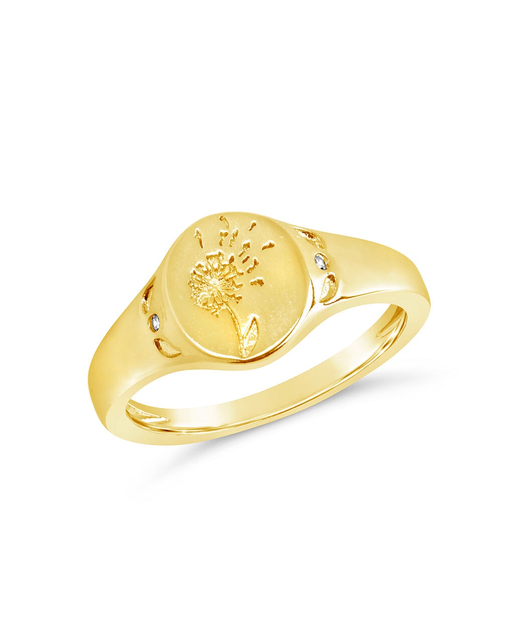 Make A Wish Signet Ring - Personalized Engraved Silver Ring for Women & Men - Perfect for Gifts, Weddings & Special Occasions