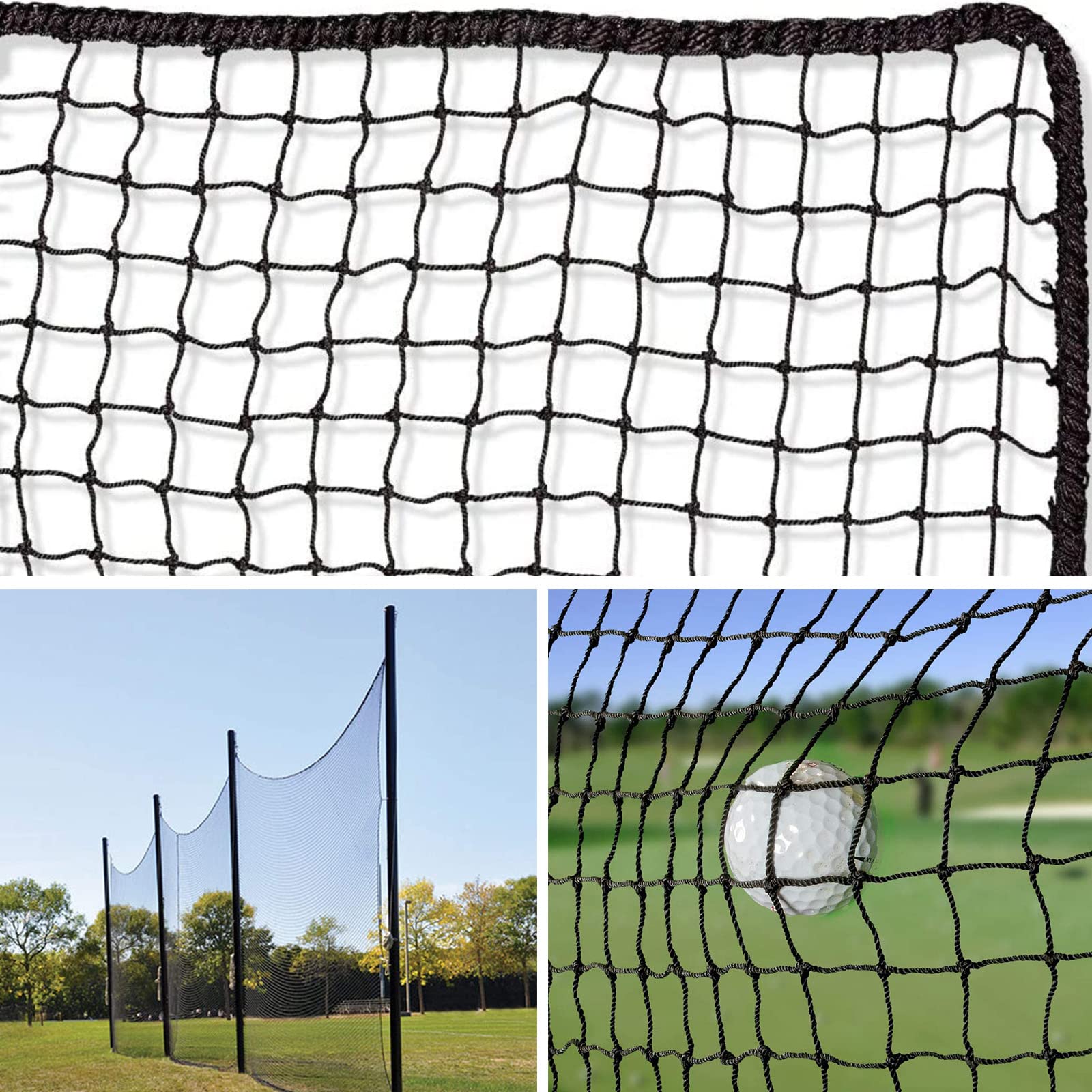 Premium Residential Golf Netting for Backyards - 35ft Practice Net for Driving, Chipping & Indoor/Outdoor Golf Simulators | Perfect for Home Training & Backyard Golf Practice