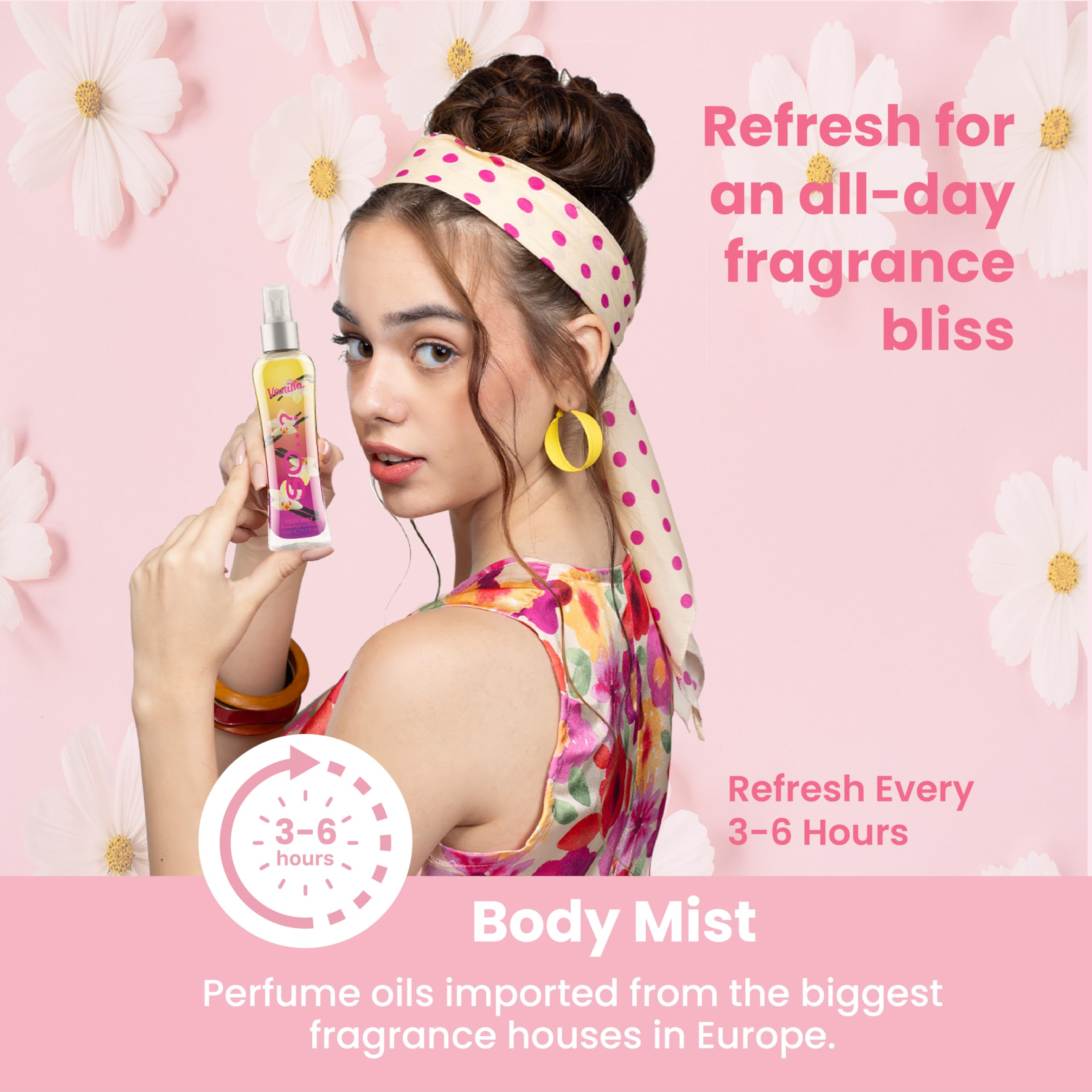 So...? Sweet Floral Body Mist Fragrance Spray - 3.4oz Long Lasting Perfume for Women | Floral Scent for Daily Wear, Date Night & Special Occasions