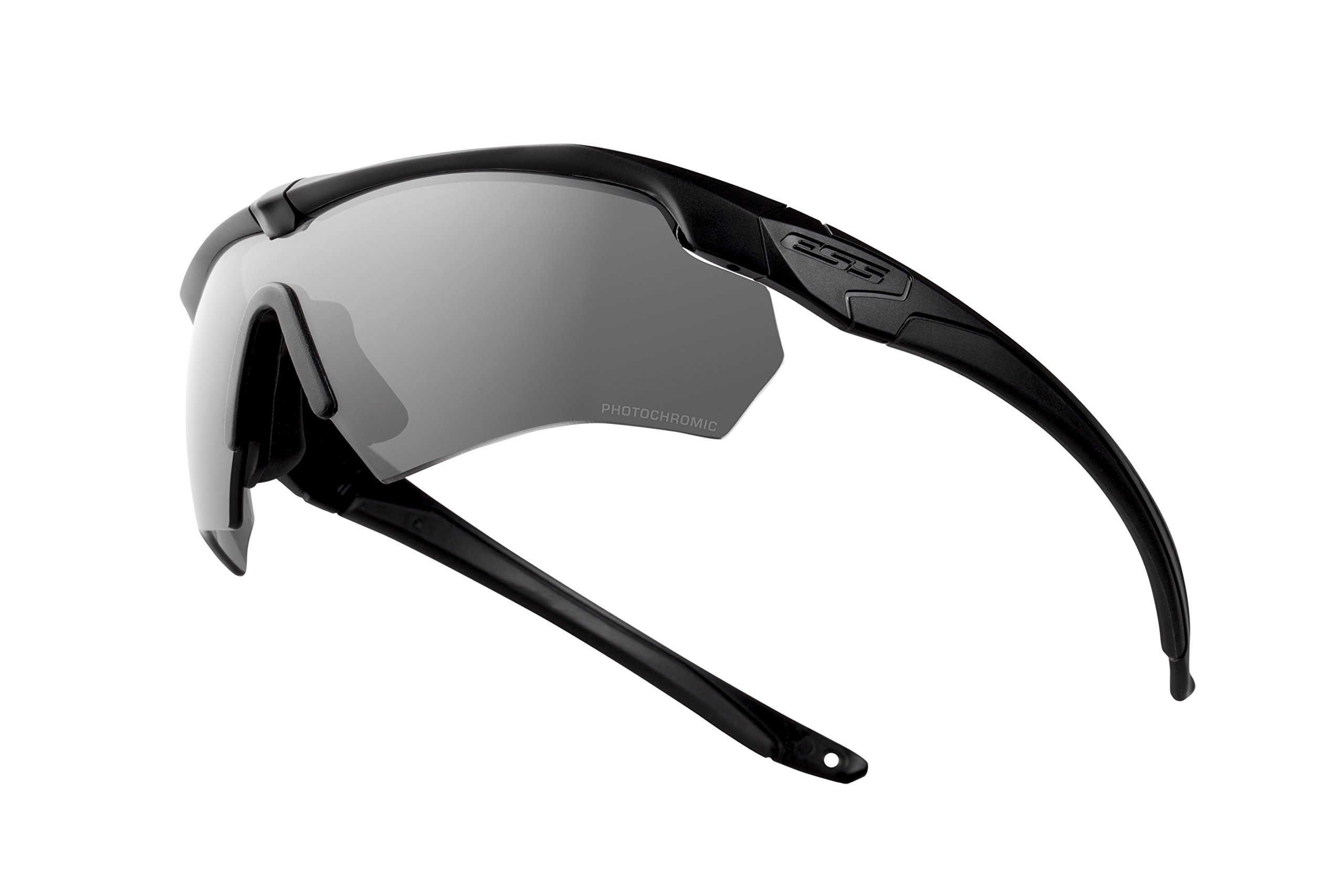 ESS Photochromic Safety Glasses - UV Protection, Scratch-Resistant Wraparound Design for Outdoor Work & Sports