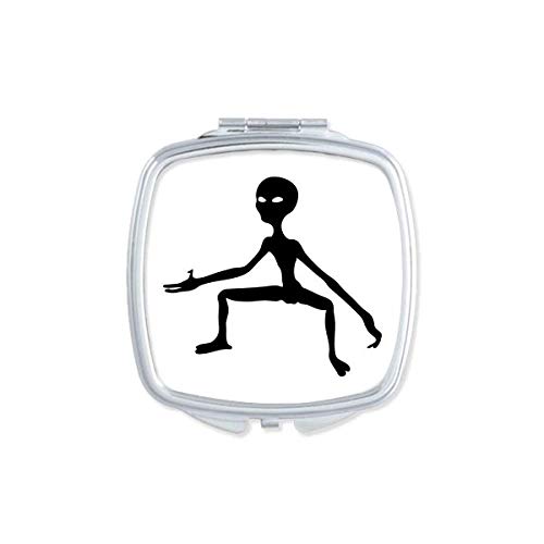 DIYthinker Universe Alien Monster Compact Pocket Mirror - Double Sided Glass Makeup Mirror for Travel, Purse & Cosmetics (Portable & Stylish) - Perfect for Home, Office & On-the-Go Touch Ups