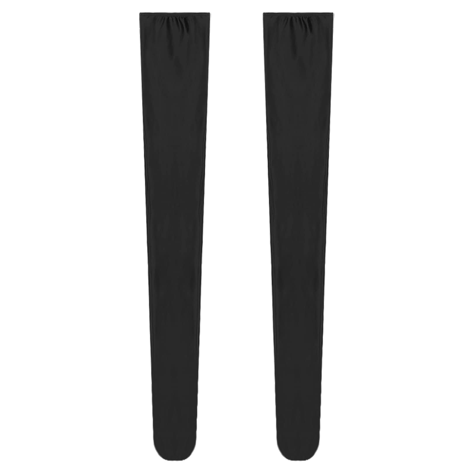 Shiny Silky Smooth Thigh High Stockings for Women - Over Knee Footed Hold Up Sexy Lingerie Tights - Perfect for Date Night, Cosplay & Special Occasions
