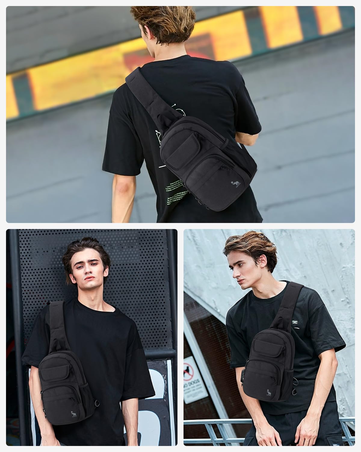 OIWAS Sling Bag for Men & Women - Hiking Crossbody Backpack for Outdoor