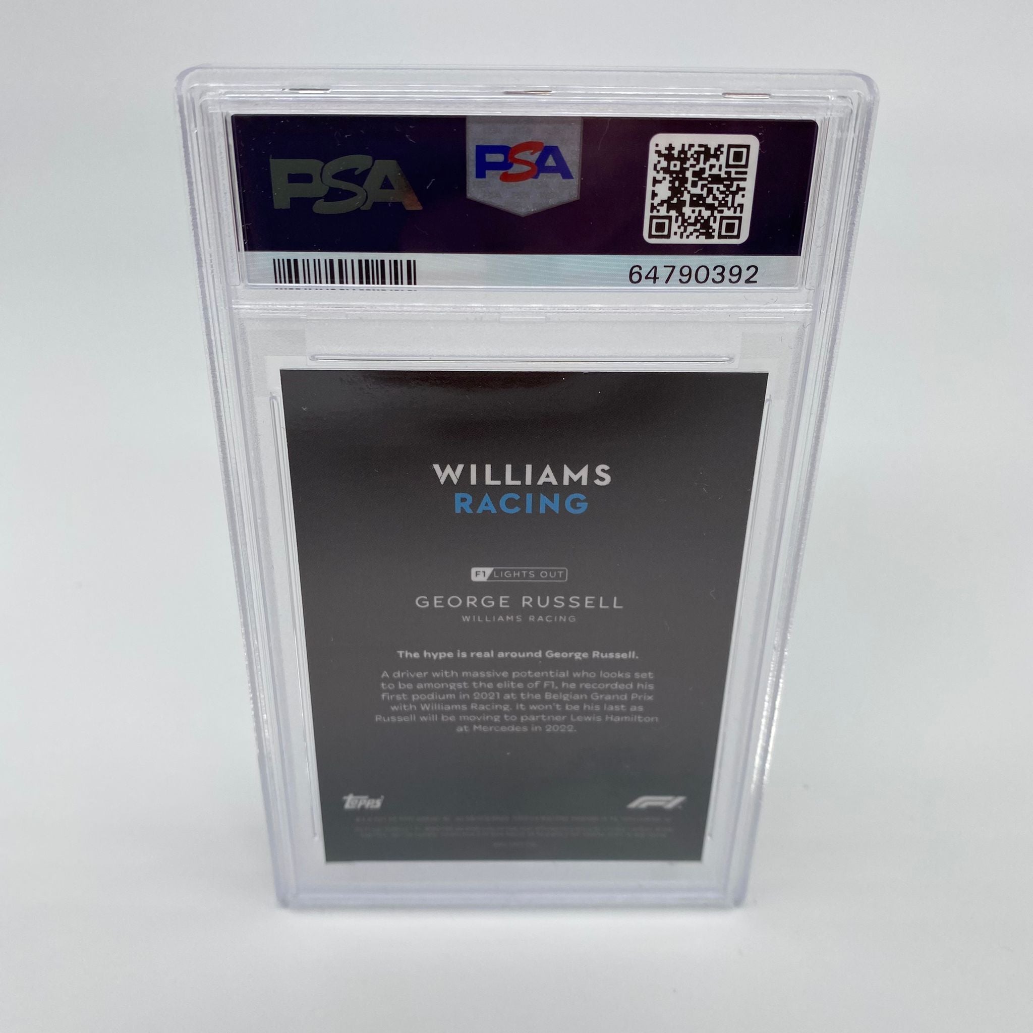2008 George Russell Red Parallel PSA 9 Graded Racing Card - Perfect for Collectors, Fans & Sports Memorabilia Enthusiasts | Ideal for Display, Investment & Trading