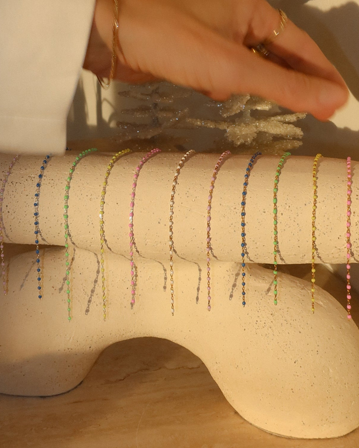 Azul Candy Chain Anklet - Dainty Beaded Ankle Bracelet for Women | Perfect for Beach, Summer Outfits & Boho Style