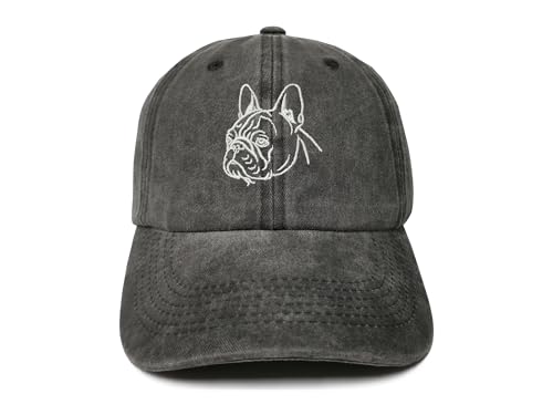 French Bulldog Outline (Washed Black)