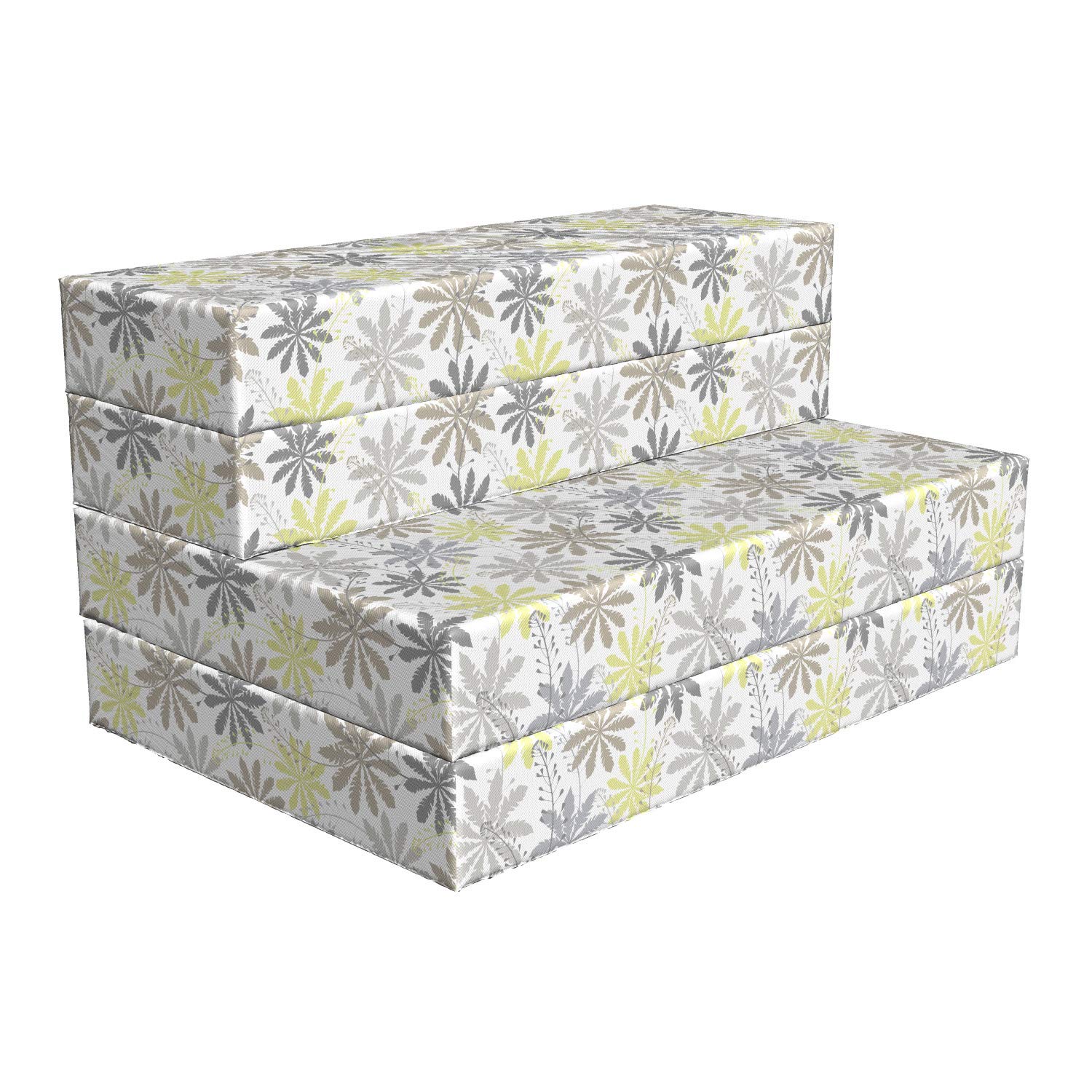 Ambesonne Floral Foldable Mattress - Shepherd's Purse Pattern, 74.8