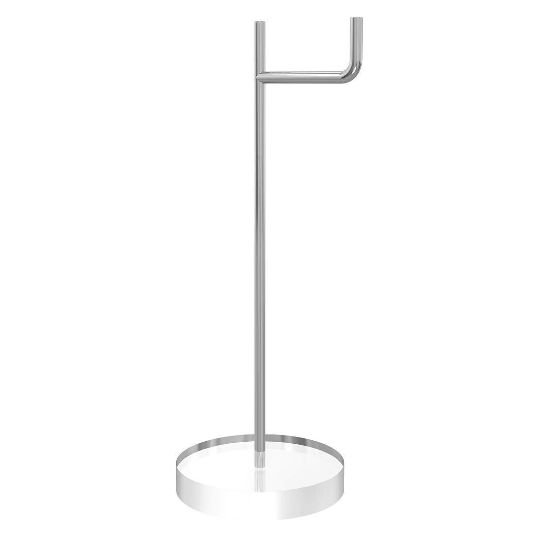 Geekria Premium Acrylic Aluminum Headphone Stand - Universal Gaming Headset Holder & Desk Display Hanger for Bose QC35, Beats Solo3, Sony WH-1000XM4 - Perfect for Home Office, Gaming Setup & Studio Organization (Clear)