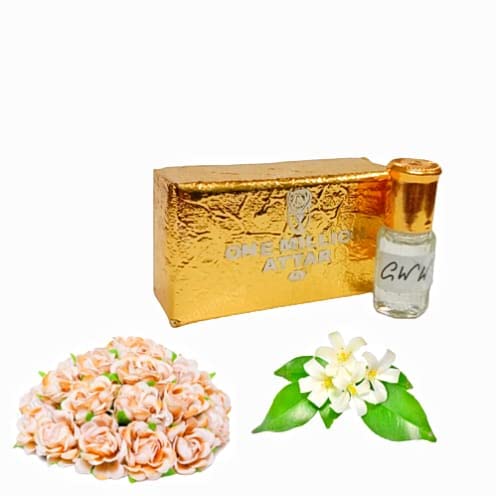 OML Cww Attar Perfume - Fresh Sea Breeze Fragrance Oil, Long Lasting Scent, 3ML Bottle, Alcohol-Free, Pure Essential Oil for Aromatherapy, Meditation & Daily Wear