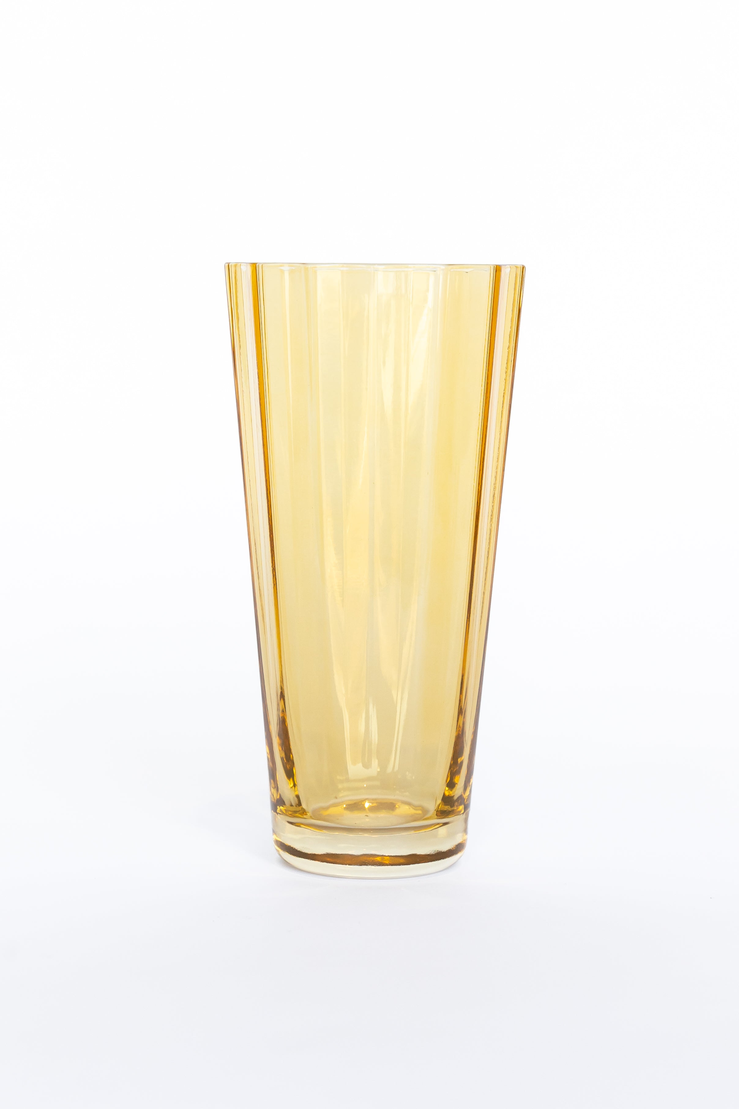 Estelle Colored Sunday Highball Glasses Set of 6 - Vibrant Yellow Drinking Glasses for Cocktails, Iced Tea & Party Drinks - Perfect for Home Bars, Dinner Parties & Summer Entertaining