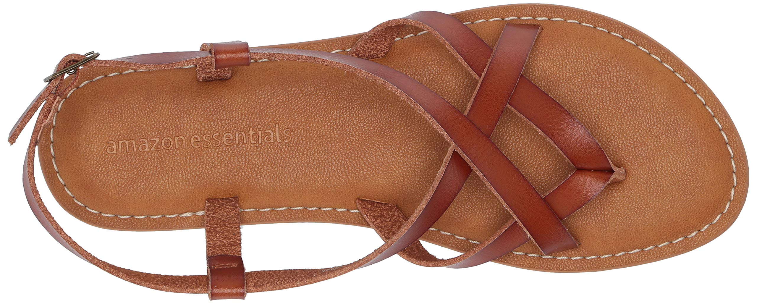 Amazon Essentials Women's Casual Strappy Sandal - Comfortable Summer Flat Sandals for Women, Breathable Lightweight Beach Shoes | Perfect for Walking, Travel, and Outdoor Activities