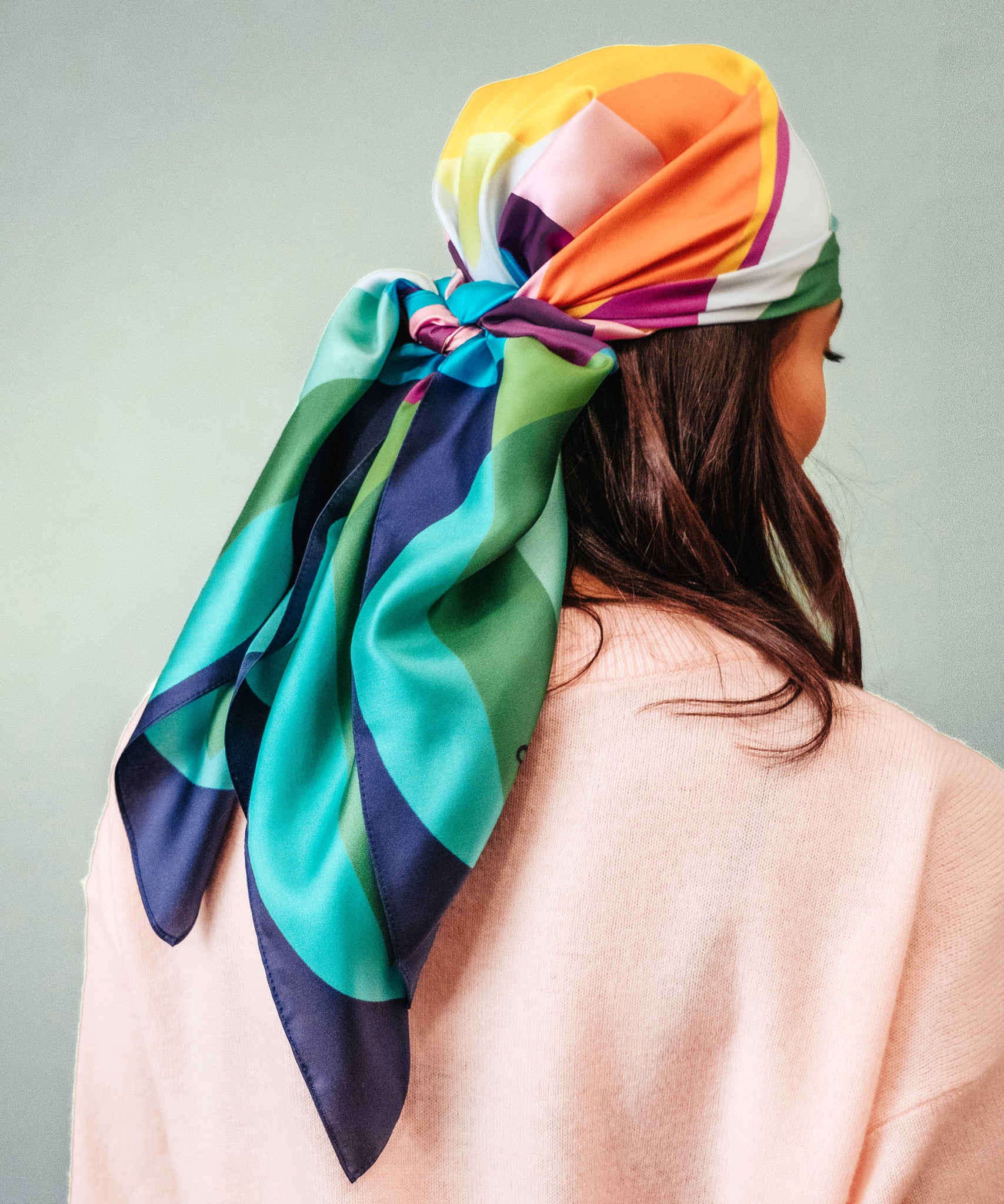 Supernova 35 Silk Square Scarf - Luxury Fashion Accessory for Women, Elegant & Soft 100% Silk Scarf - Perfect for Office, Parties & Special Occasions