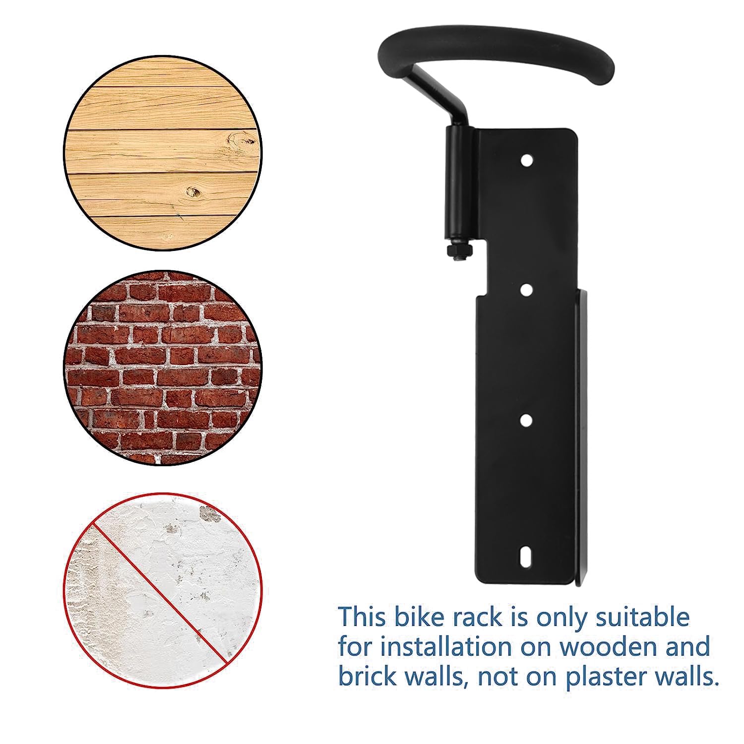 Baisikou 4-Pack Swivel Bike Rack Wall Mount - Heavy Duty Garage Bike Storage for Mountain, Road & Kids Bicycles - Space Saving Bike Organizer for Home, Garage or Apartment Cycling Storage Solutions