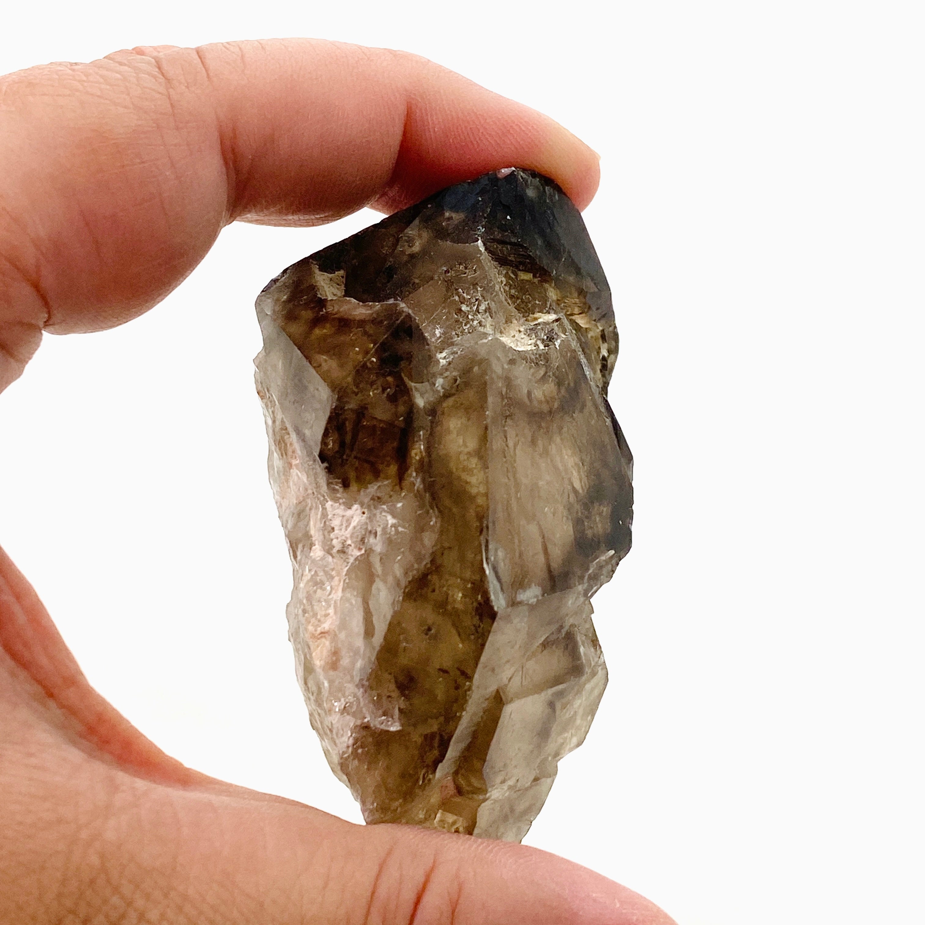 Natural Smokey Elestial Quartz Crystal Point - Healing Stone for Meditation, Energy Work & Spiritual Growth - Perfect for Home Decor, Reiki, and Crystal Collections
