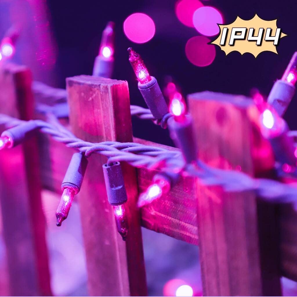 Super Bright 150 LED Extendable Purple Christmas Lights - 31.9ft UL Certified Mini String Lights for Outdoor Indoor Decor | Perfect for Christmas Trees, Halloween, Garden, Patio, Holiday Parties & Home Decoration