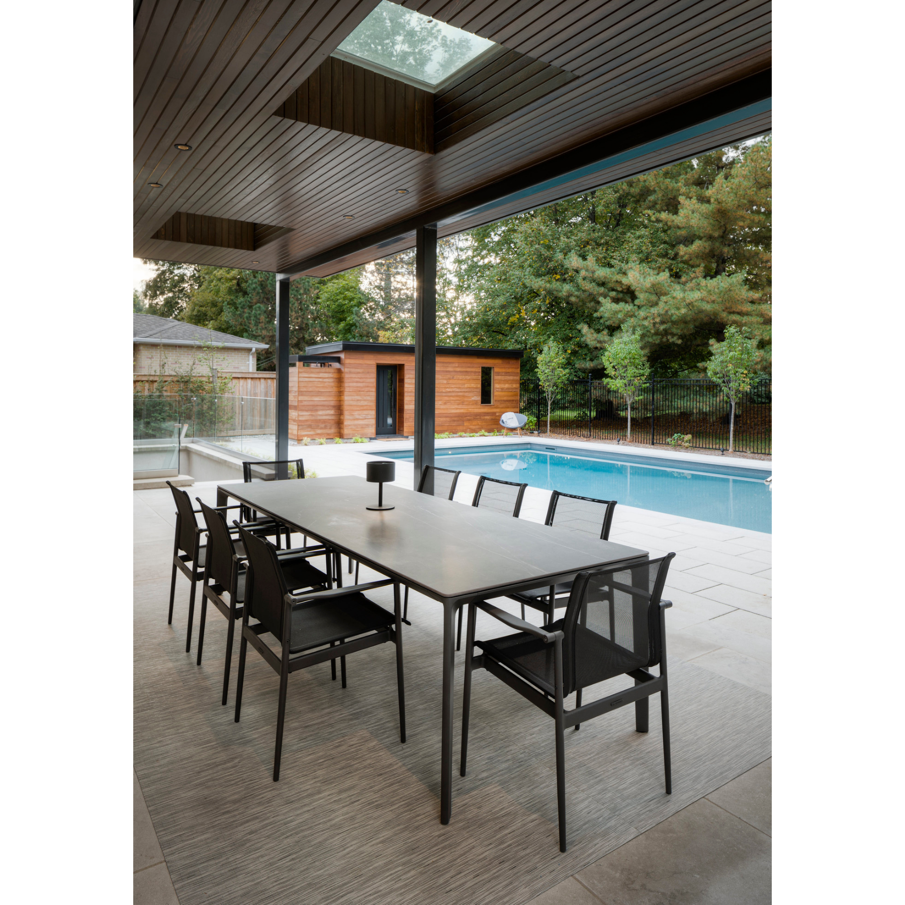Premium Gloster Carver Ceramic Outdoor Dining Table – Weather-Resistant & Stylish for Patio, Garden, and Poolside Entertaining