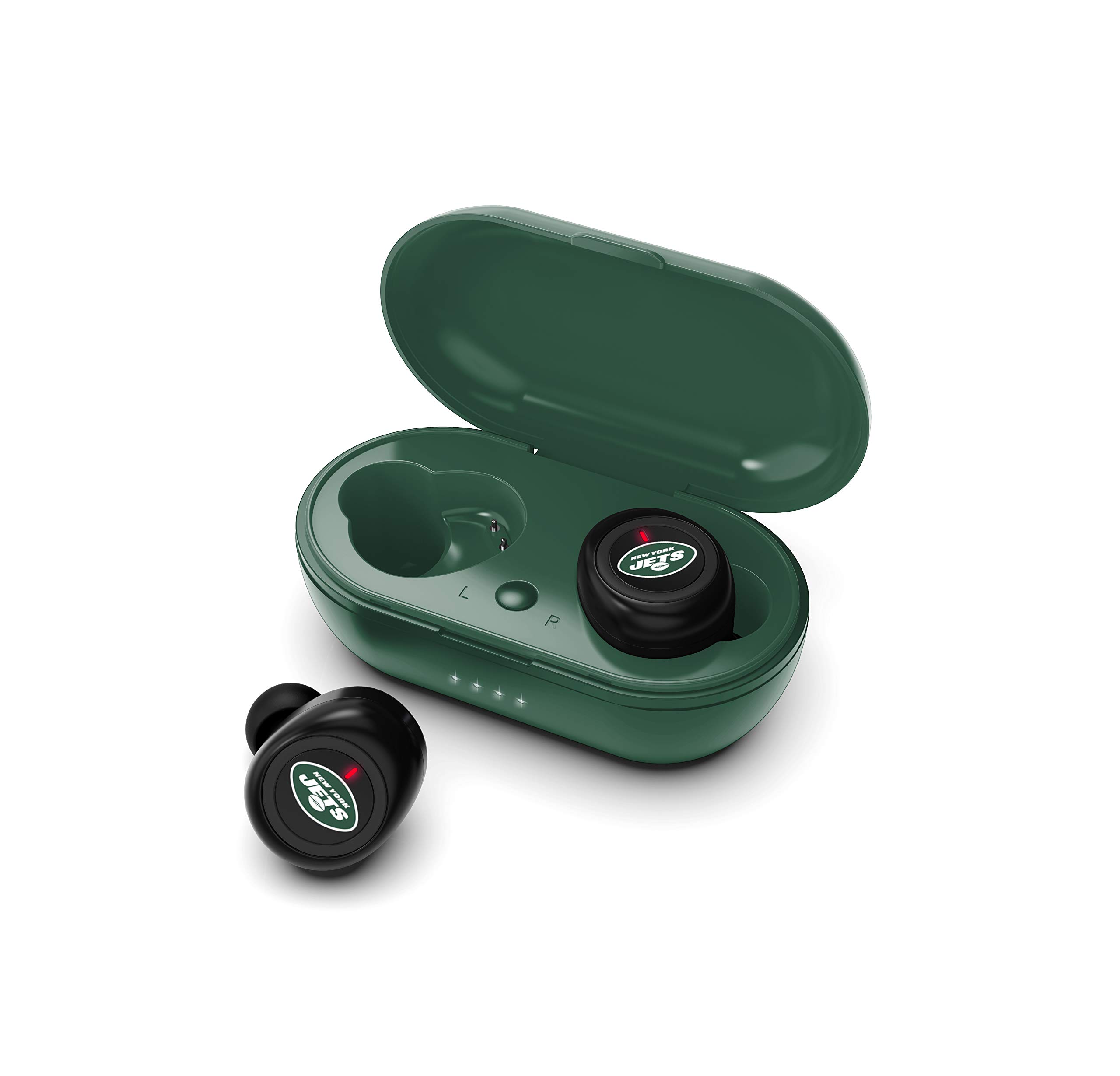 SOAR NFL True Wireless Earbuds - Bluetooth 5.0 Sports Headphones with Noise Cancelling, IPX7 Waterproof for Running, Gym & Football Games