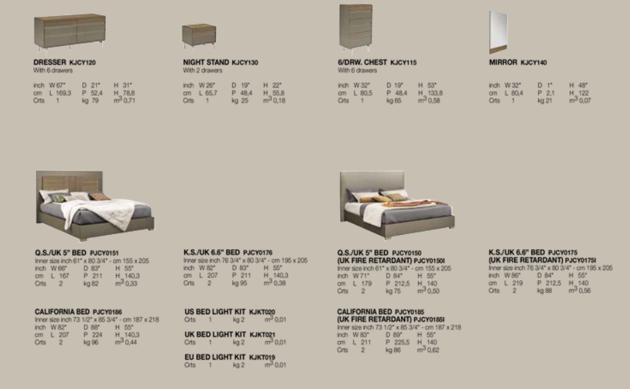 ALF City Life BEDROOM COLLECTION - Modern Bedroom Furniture Set for Home Decor | Perfect for Apartments, Dorms & Cozy Living Spaces