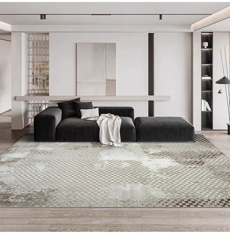 Abstract Textures High Pile Tufted Rugs with 3D Relief Design - Soft Modern Area Rug for Living Room, Bedroom & Office Decor