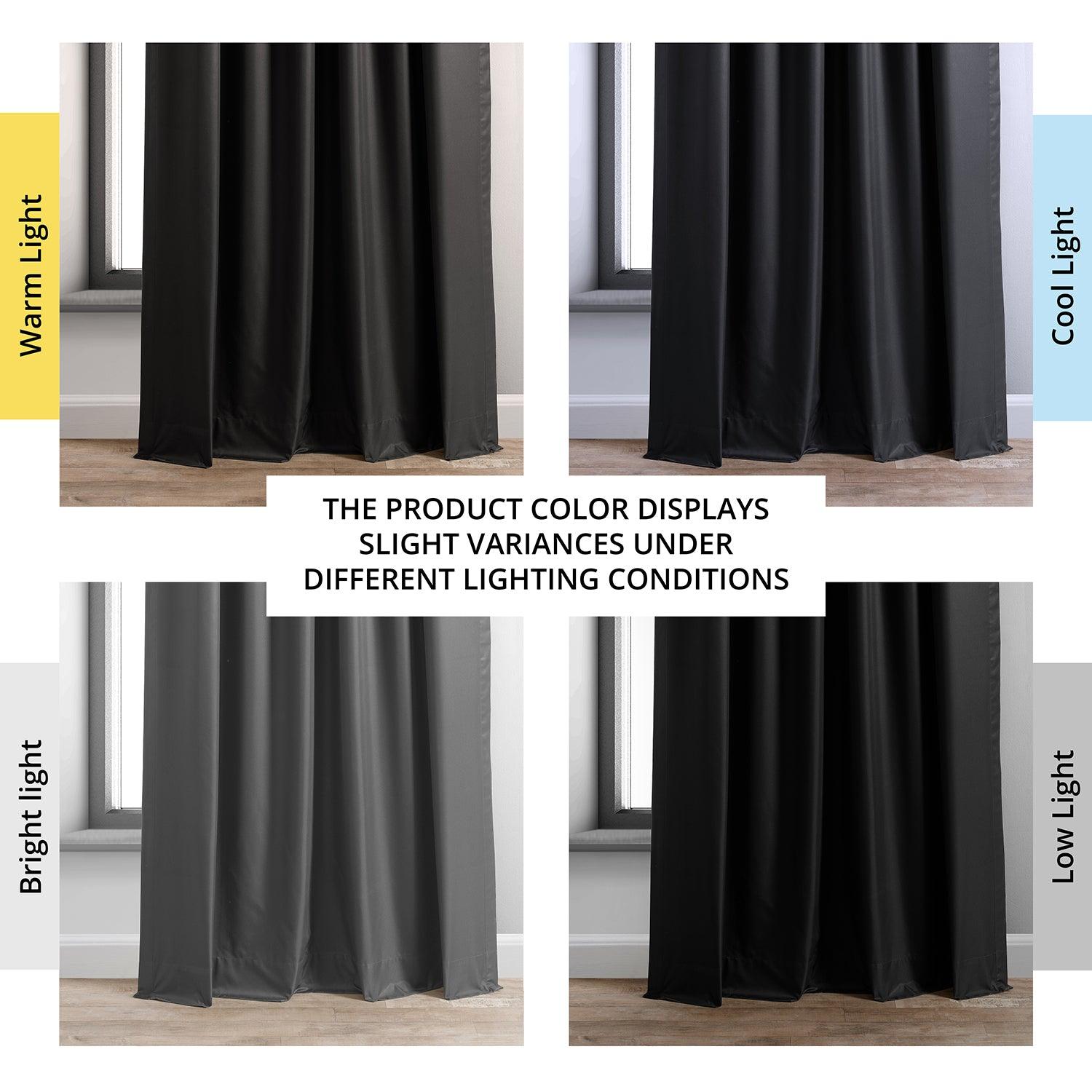 Deep Black Blackout Curtains for Hotels & Bedrooms - Thermal Insulated Room Darkening Drapes for Better Sleep & Privacy