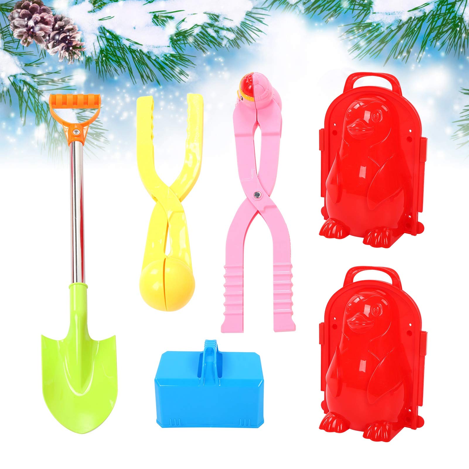 CUEA Snowball Maker Toy Set - Safe & Fun Outdoor Winter Toys for Kids - Plastic Snowball Makers for Boys & Girls - Perfect for Snowball Fights, Winter Play & Backyard Games
