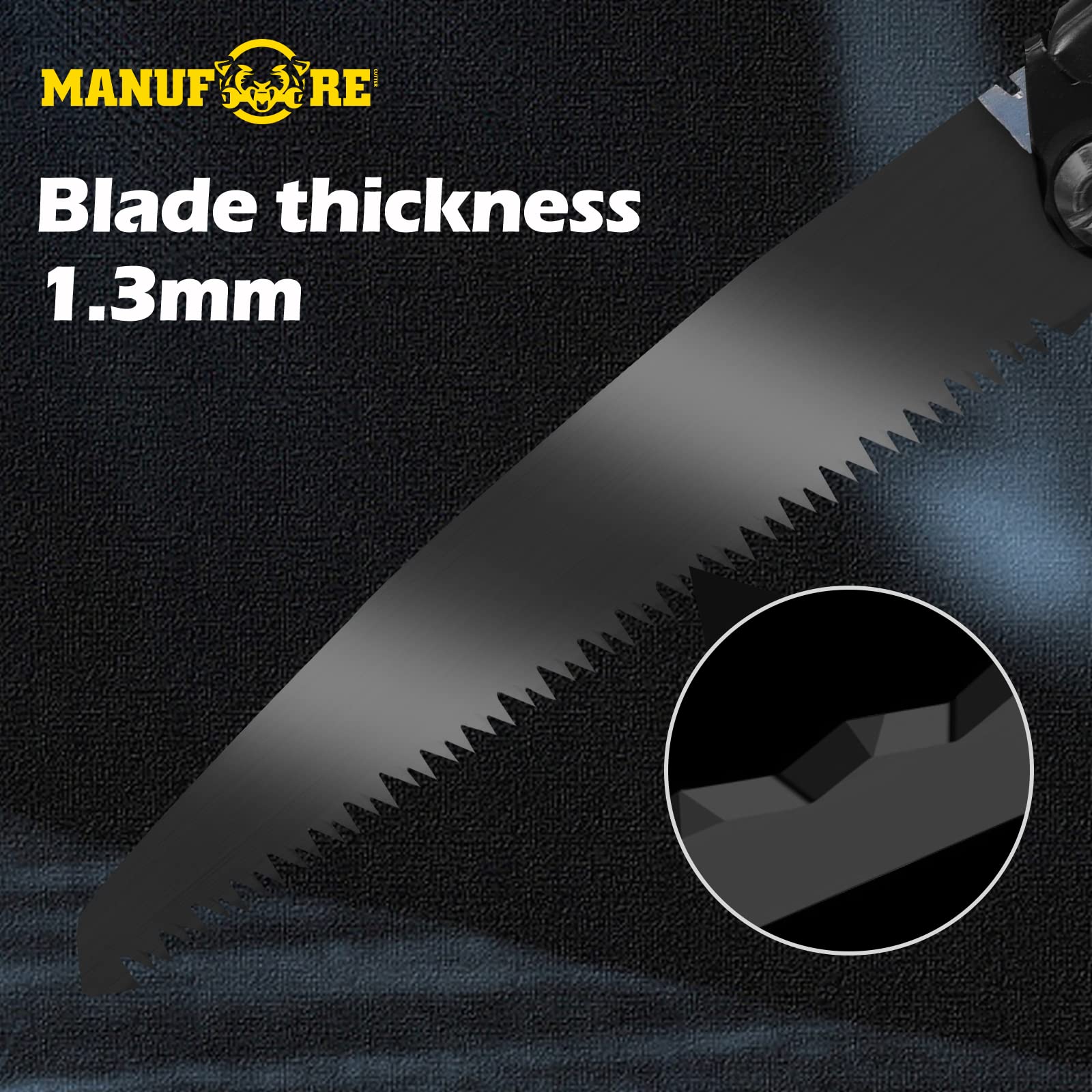 180mm Folding Hand Saw with Black Blade - Soft Grip Handle for Wood, Drywall, PVC Cutting - Perfect for Carpentry, DIY Projects & Home Renovations