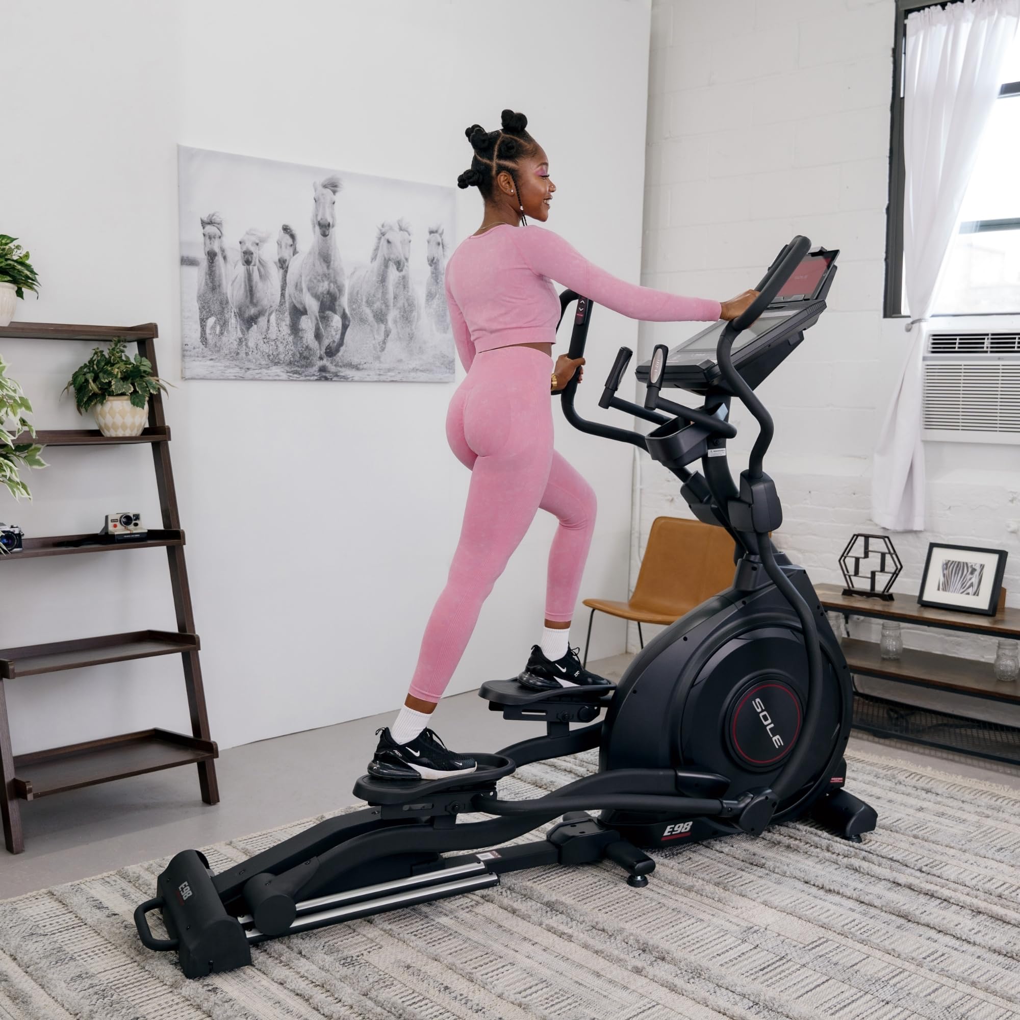 SOLE Fitness Elliptical Exercise Machines for Home - E25, E35, E95, E95S, E98 Models | Cardio Training Equipment with Smooth Stride Technology | Perfect for Home Gym, Low-Impact Workouts & Work from Home Fitness