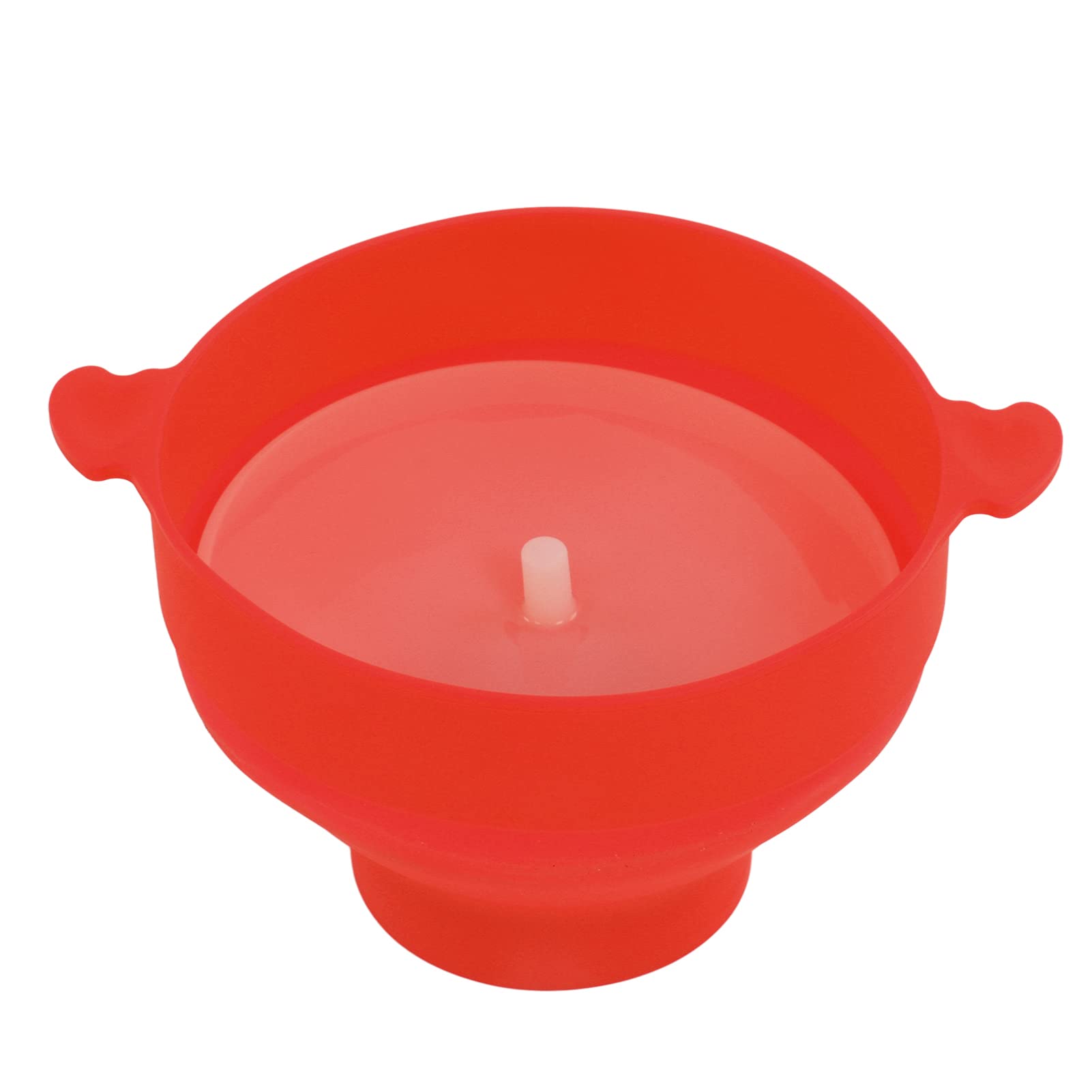 Collapsible Silicone Microwave Popcorn Bowl with Lid - BPA-Free Popcorn Popper for Home Theater, Movie Nights & Snacks (Red, 1-Pack)