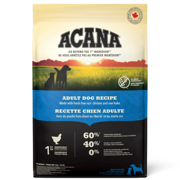 ACANA Adult Dry Dog Food - High Protein Grain-Free Recipe for Large & Small Breeds - Perfect for Daily Meals, Training Treats & Active Lifestyles