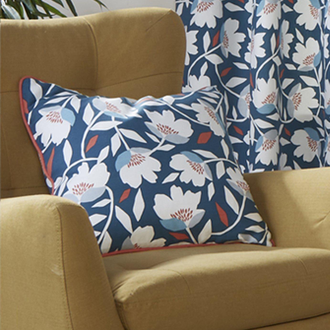 Fusion Luna Cushion - Soft Teal Blue Decorative Throw Pillow for Sofa, Bed, Living Room & Home Decor | Comfortable & Stylish Home Accessory