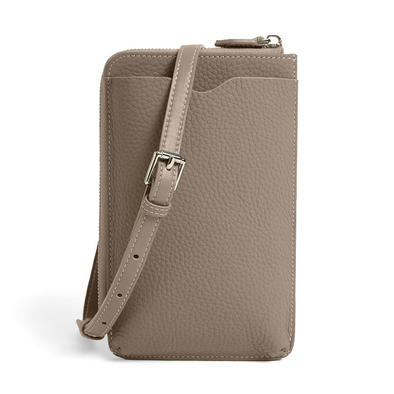 Genuine Leather Crossbody Phone Shoulder Bag for Women & Men - Stylish & Durable Everyday Use for Travel, Work, and Shopping
