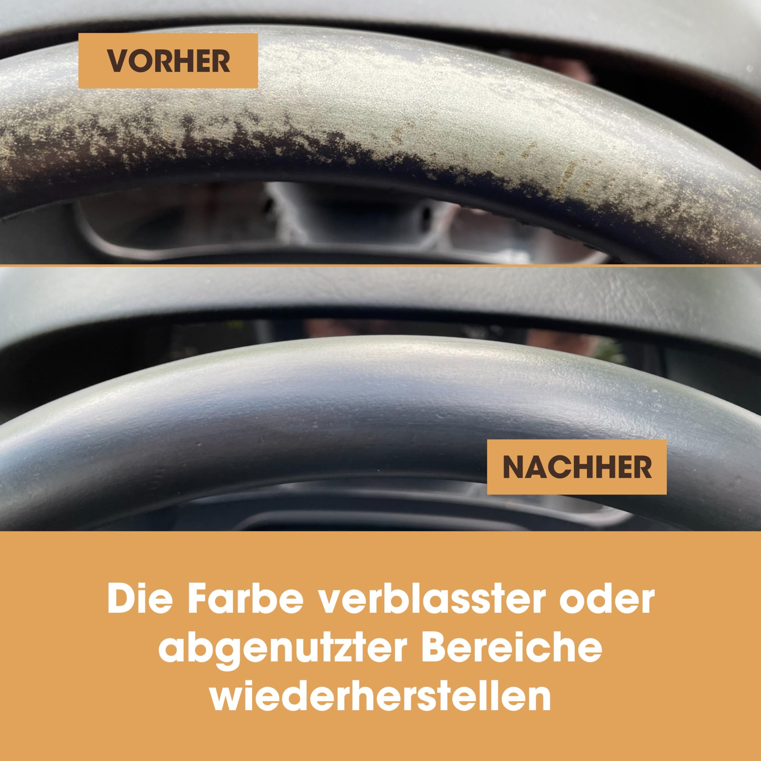 Furniture Clinic Leather Steering Wheel Repair Kit - Fix Tears, Scuffs & Scratches | DIY Car Interior Restoration for Luxury Vehicles & Classic Cars