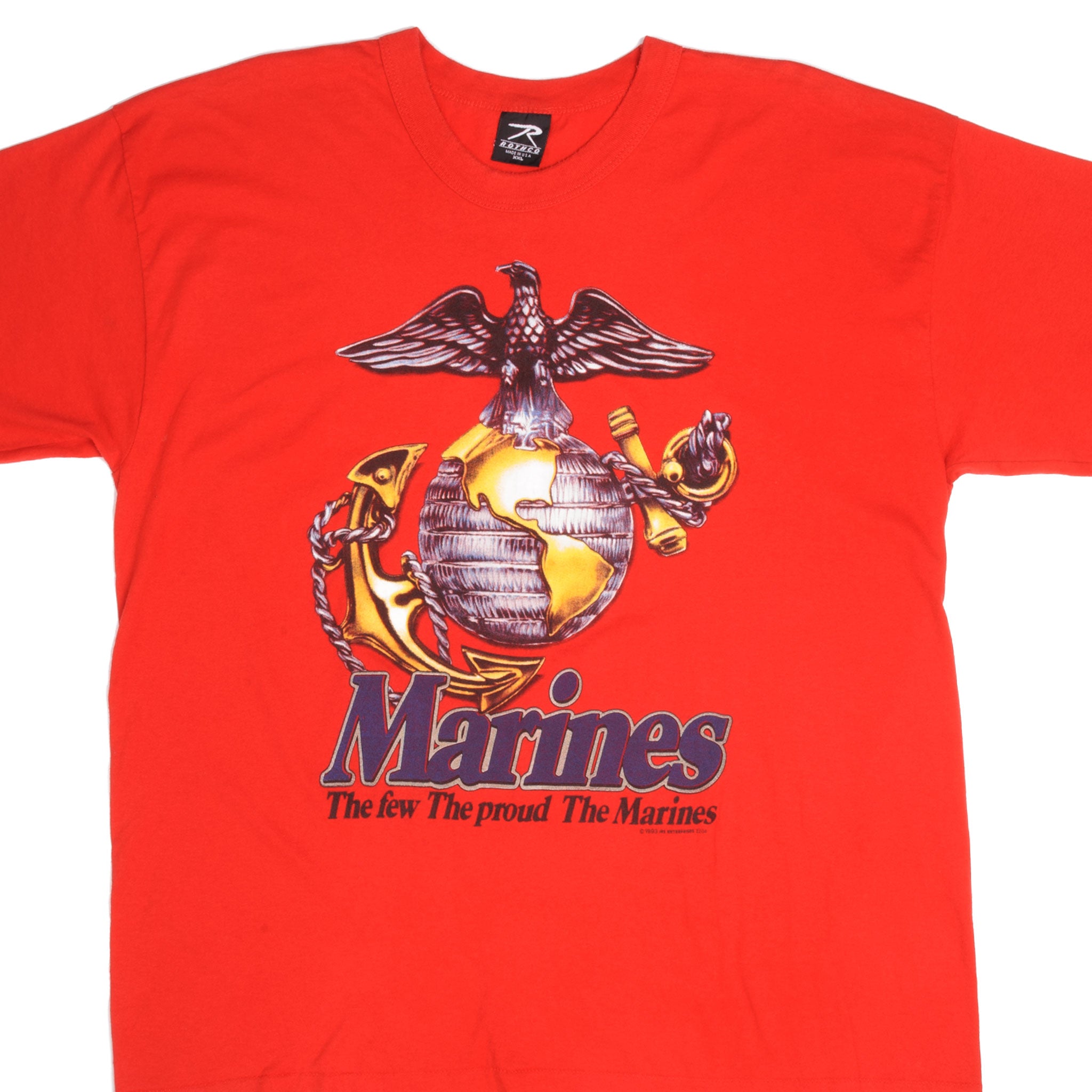 Vintage USMC Marines Tee Shirt 1993 - Authentic Military T-Shirt, Size 2XL, Made in USA - Perfect for Veterans Day, Military Appreciation & Patriotic Events