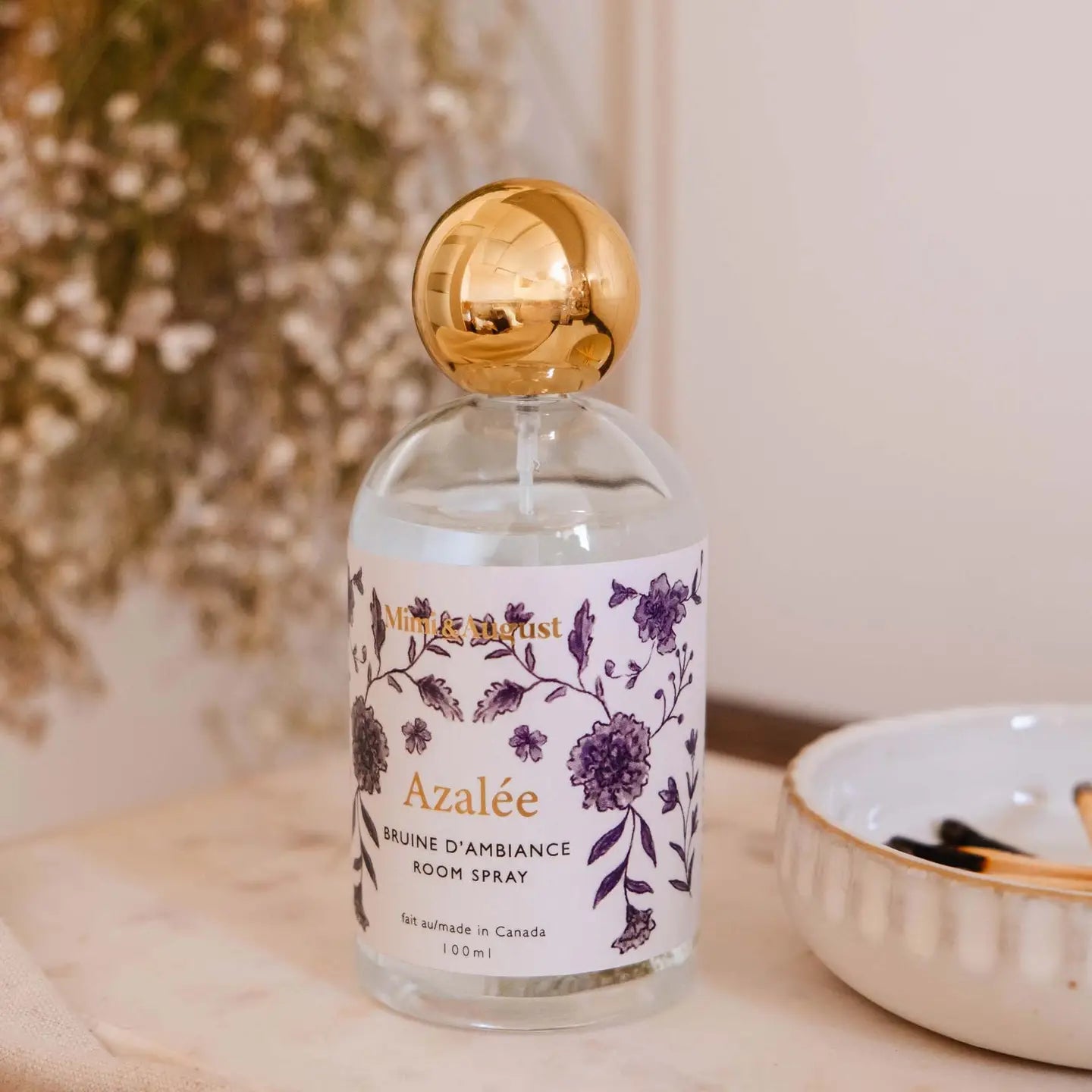 Azalea Room Spray - Natural Air Freshener for Home, Office & Bathroom | Long-Lasting Fragrance for Relaxation & Freshness