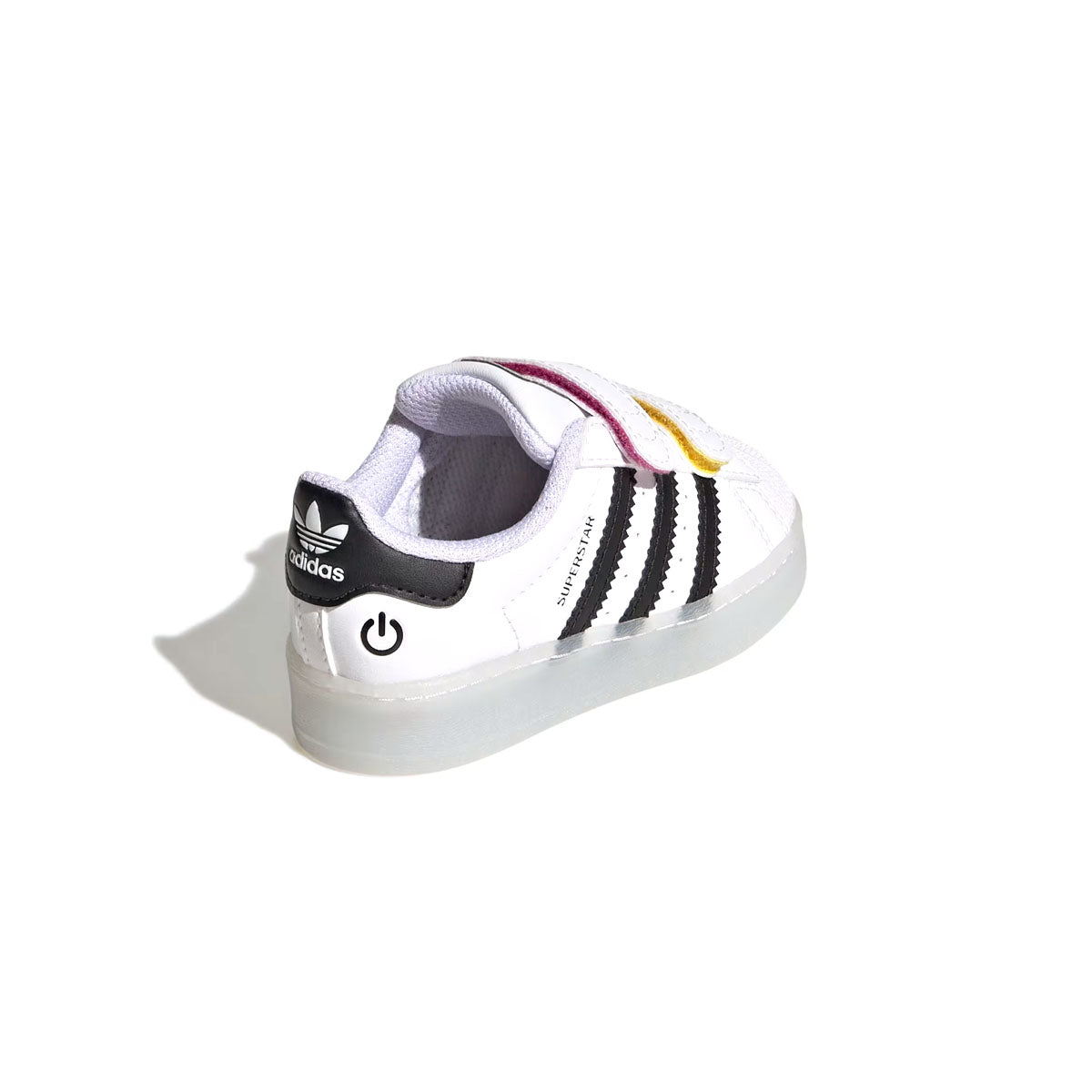 Kids Superstar 360 LED Light Up Sneakers - Cloud White Core Black | Comfortable Light Up Shoes for Boys & Girls | Perfect for Running, Parties & Nighttime Safety