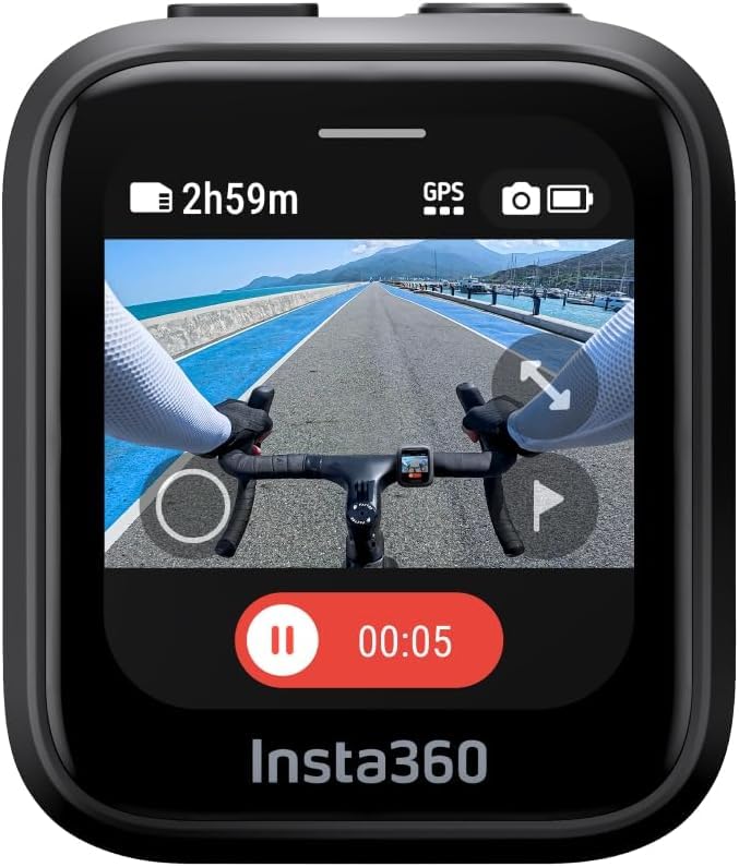 Insta360 X4 / Ace / Ace Pro GPS Preview Remote Control - Original Accessories for 360° Action Camera - Perfect for Vlogging, Travel & Outdoor Adventures