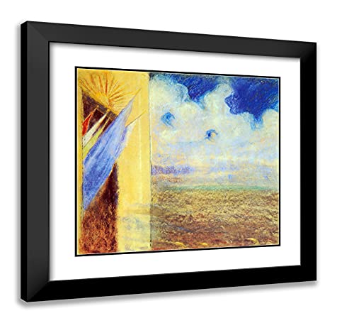 Black Modern Wood Frame with Double Matting