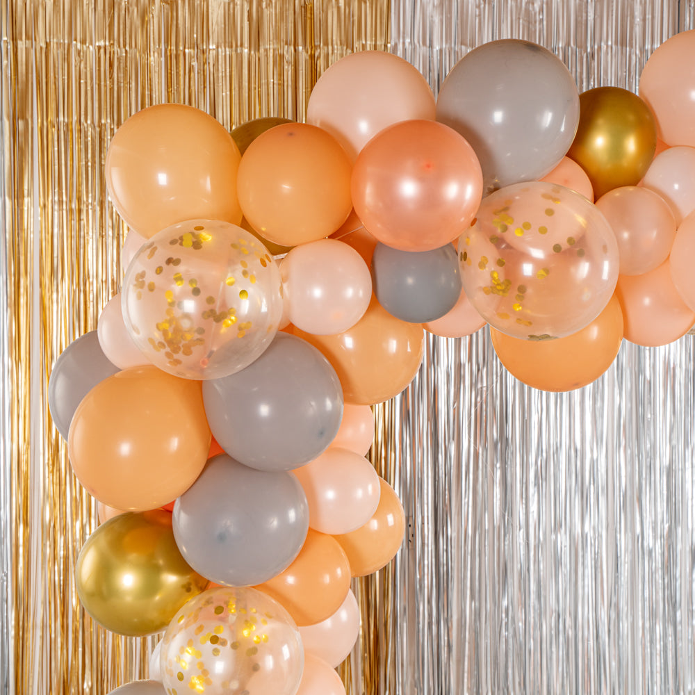Balloonify Coral, White & Gold Balloon Arch Garland Kit - 129 Pieces Premium Party Decor for Weddings, Birthdays & Baby Showers - 1 Count Box